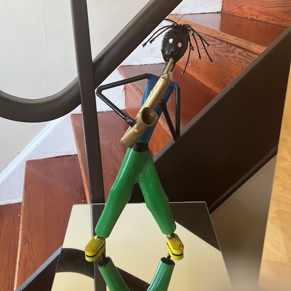 Set of three welded Rastafarian musician’s figures - Picture 8 of 11